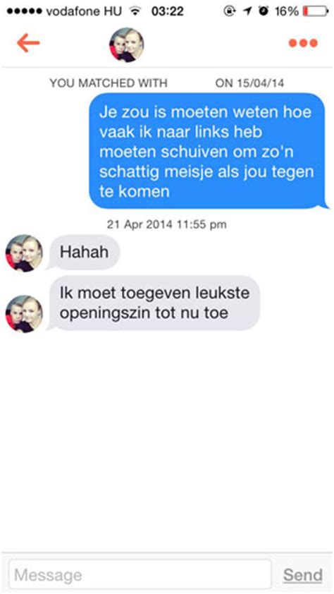 Iemand een bericht sturen op Tinder